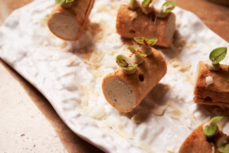 Cannoli Italian pastry dessert filled with ricotta cream